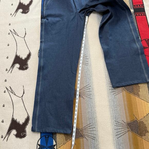 Vintage 90s Big Ben Denim Overalls Size 34x32 Work Farm Farming Outdoor - Picture 9 of 9